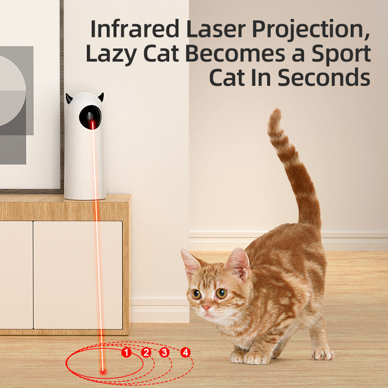 Electric Automatic Infrared Cat Teaser Toy