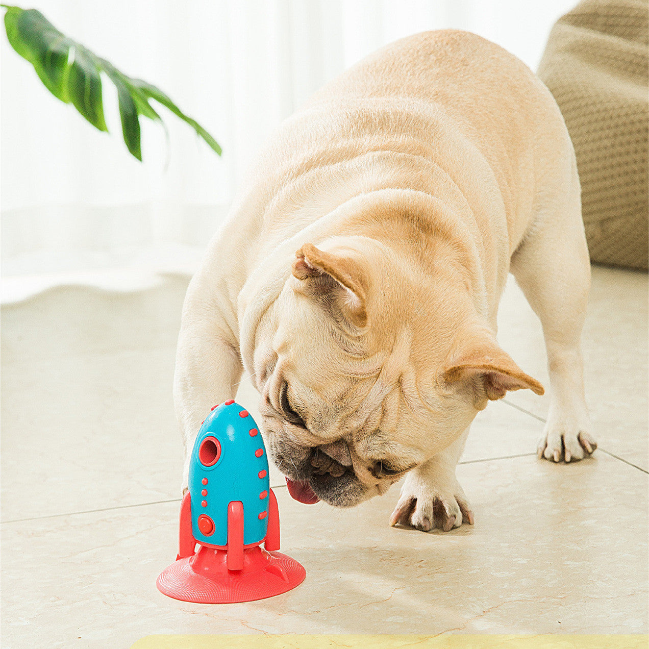 Leaking Food Rocket Dog Toy
