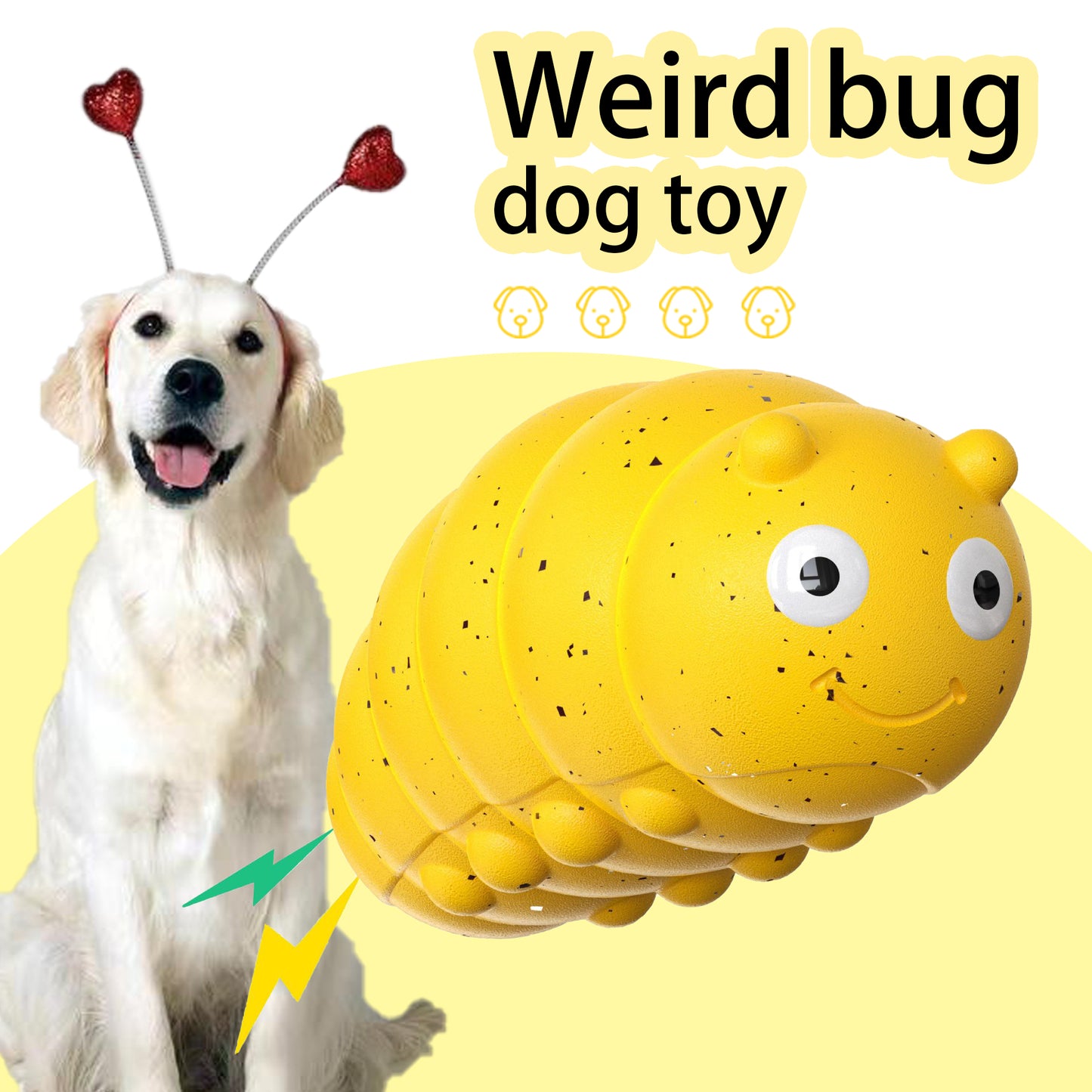 WagsWonder™ Weird Barking Bug Pet Toy