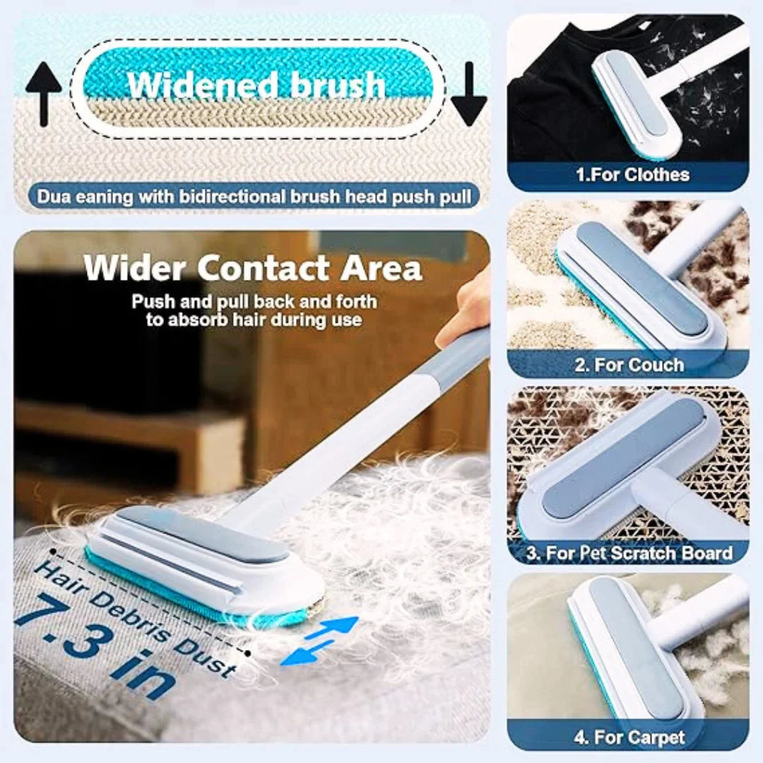 FurEase Flex™ - Pet Hair Cleaning Brush with Squeegee for Pet Parents