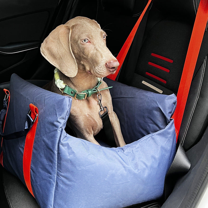 Oxford Fabric Pet Front Car Seat Removable Dog Car Seat Bed