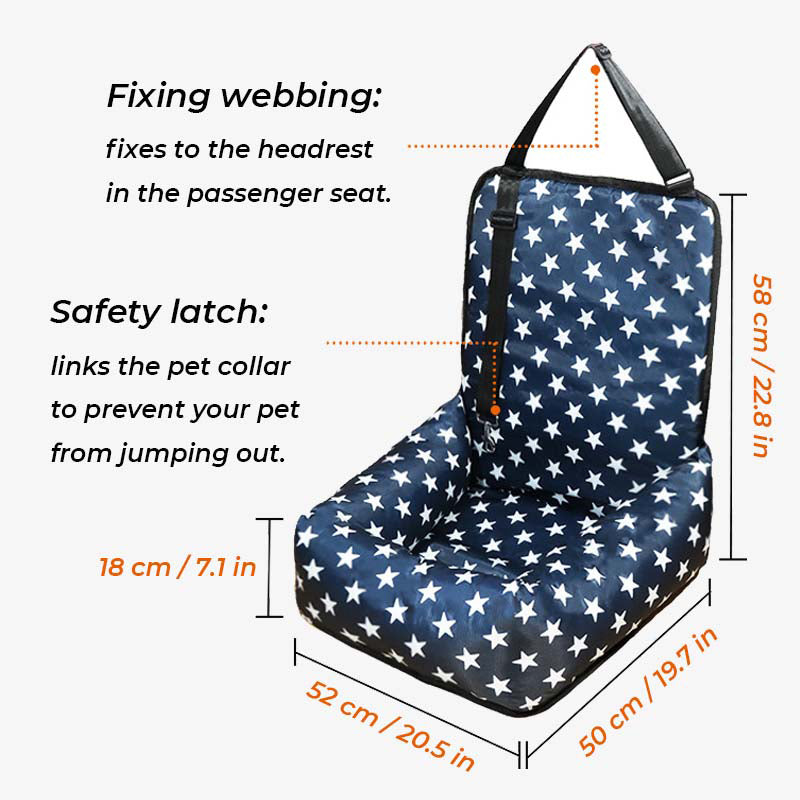 Travelling Safety Waterproof Dog Car Seat Cover Bed