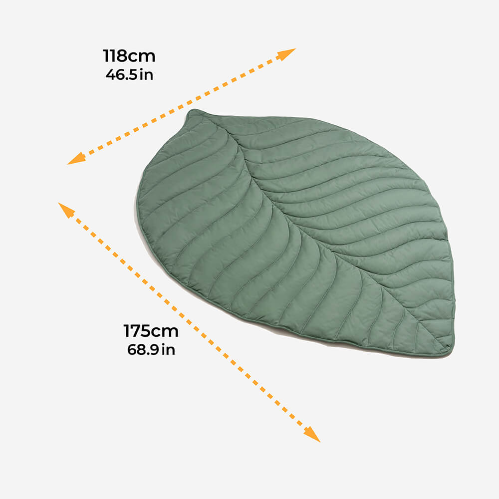 Super Large Leaf Shape Human Mat Dog Blanket