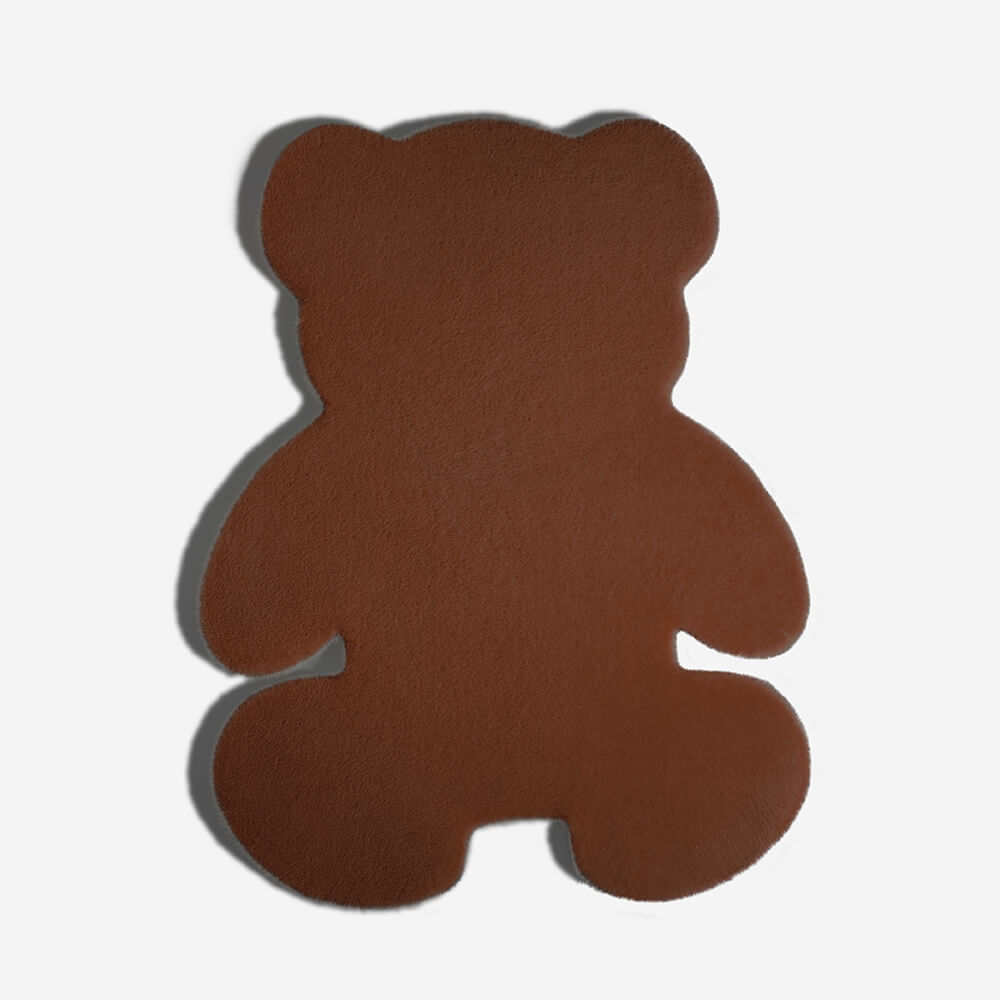 Teddy Bear Shaped Fluffy Large Pet Mat