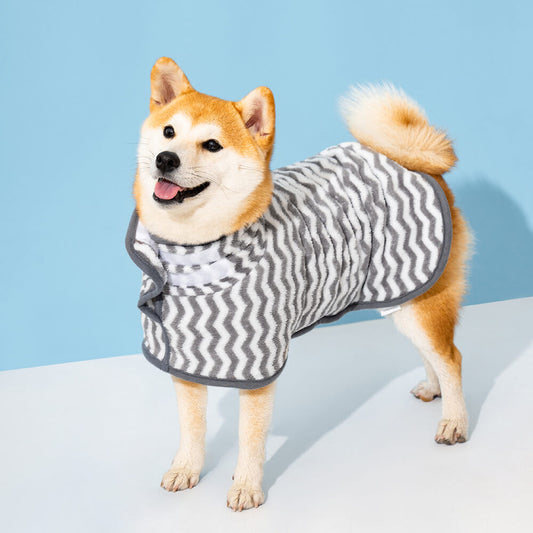 Ultra-Absorbent Dog Bath Towel Dog Anxiety Jacket