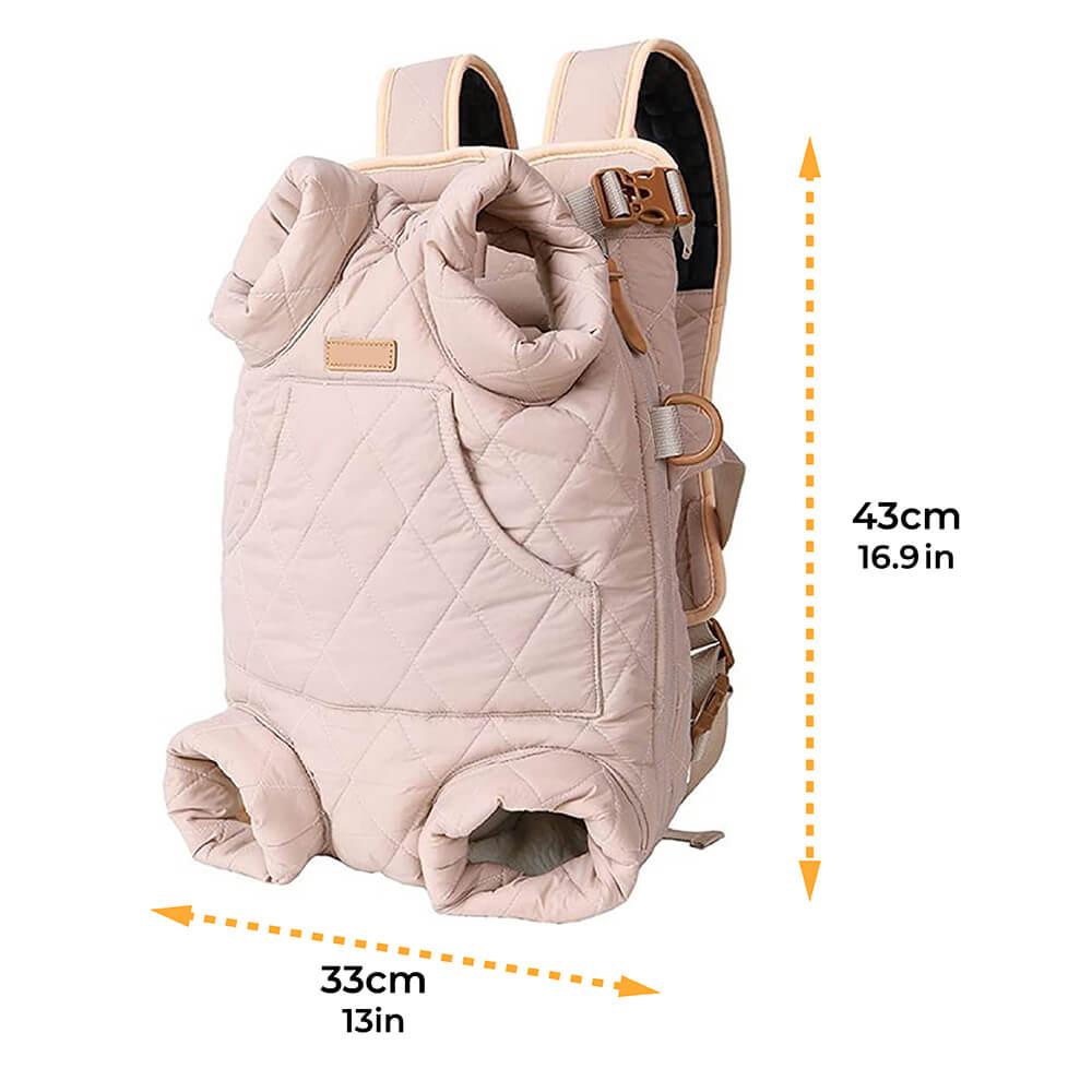 Winter Thickened Warm Hands Free Portable Travel Pet Dog Carrier Backpack