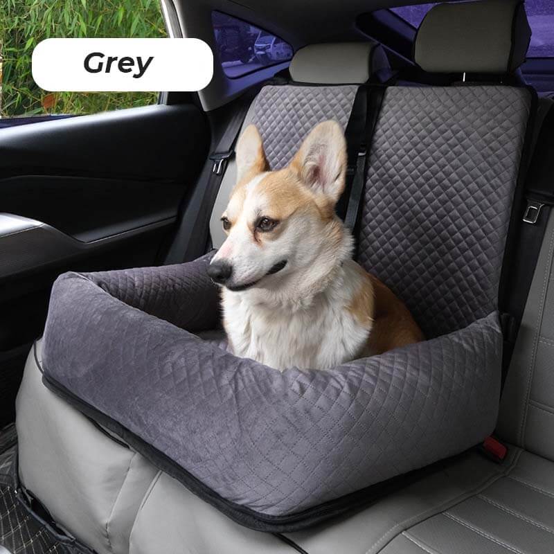 Large Soft Velvet Pet Travelling Bed Dog Car Seat