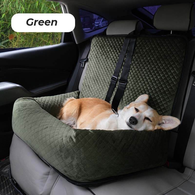 Large Soft Velvet Pet Travelling Bed Dog Car Seat