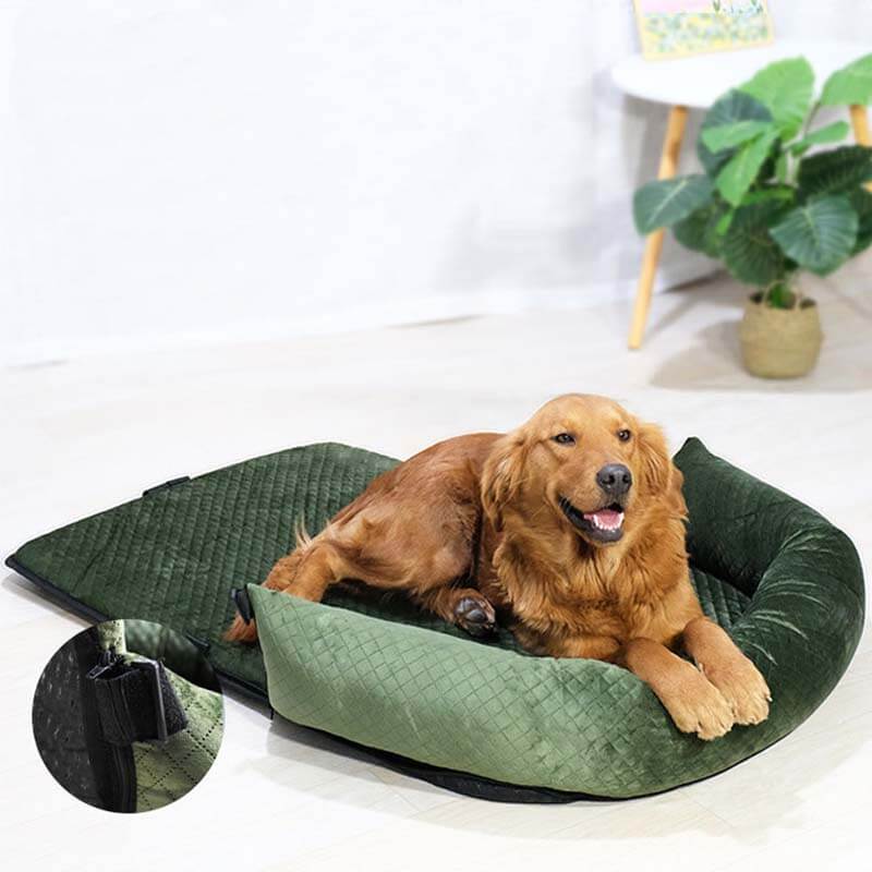 Large Soft Velvet Pet Travelling Bed Dog Car Seat