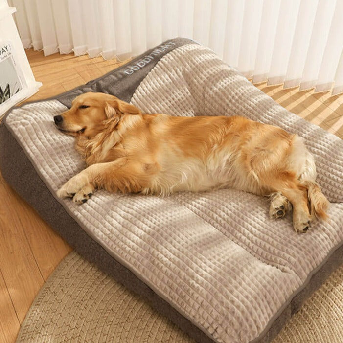 Large Thick Scratch-resistant Spine Protection Dog Cushion Bed