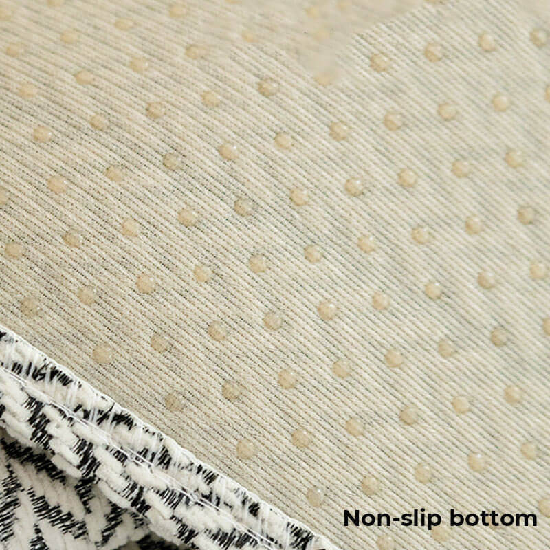 Solid Colour Chenille Anti-scratch Herringbone Couch Cover