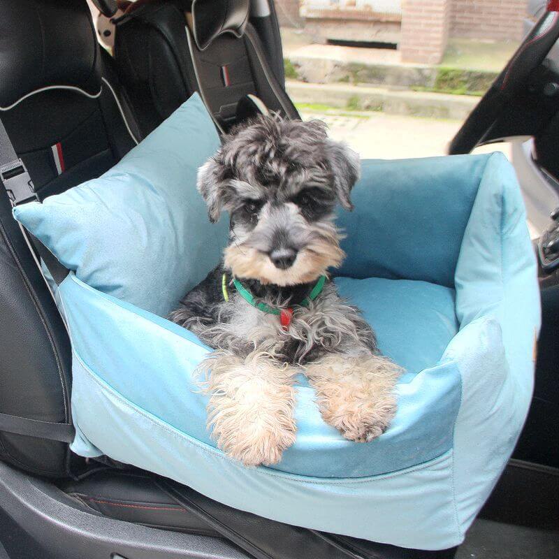 Velvet Fabric Removable & Washable Safety Dog Car Seat Bed