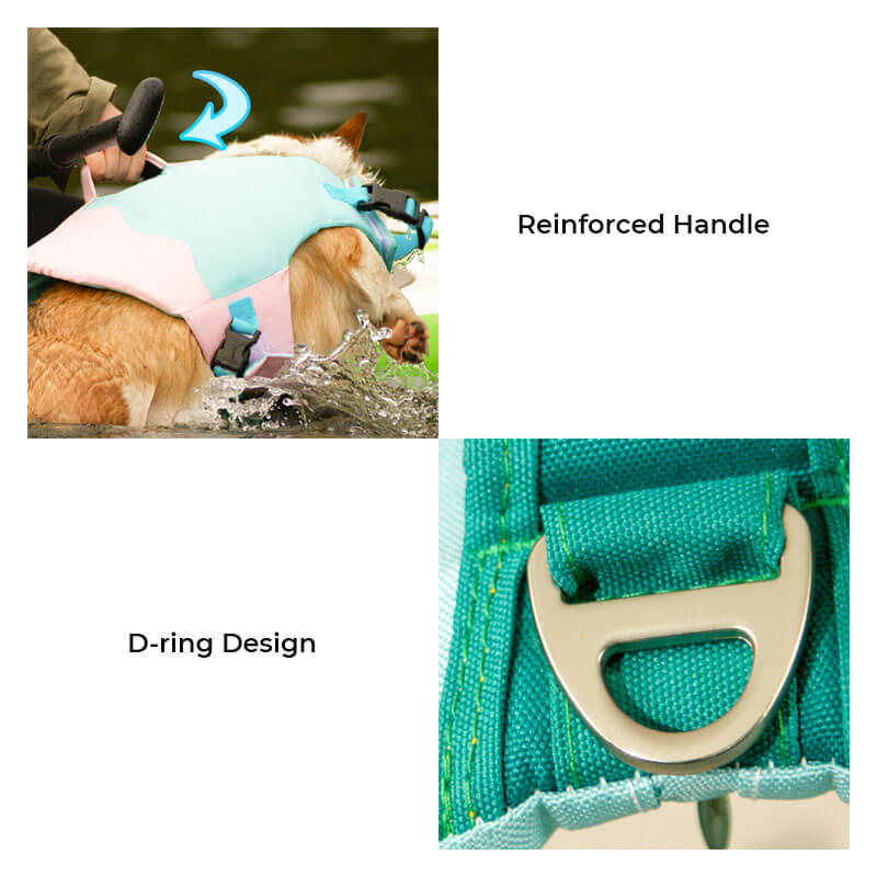 Adjustable Floatation Vest Dog Harness Dog Life Jacket