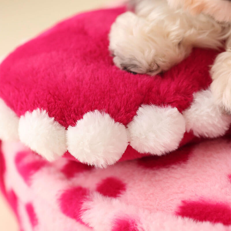 Barbie Pink Heart Plush Dog Pillow Bed