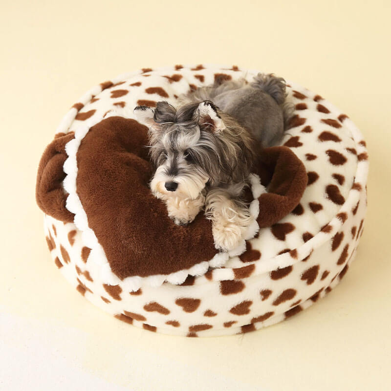 Barbie Pink Heart Plush Dog Pillow Bed