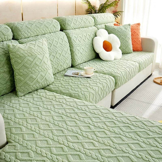 Full Wrap Soft Fleece Stretch Couch Cover