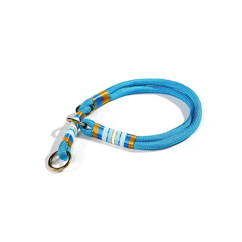 Hand-knitted Braided Rope No Pull Dog Training Collar