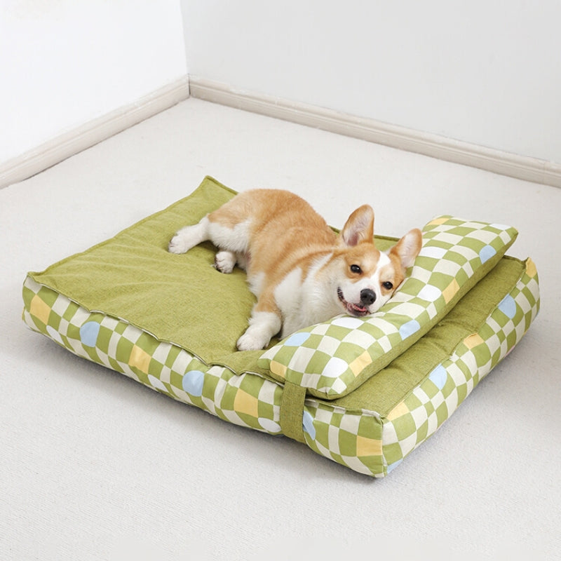 Orthopedic Quilted Pillow Dog & Cat Bed