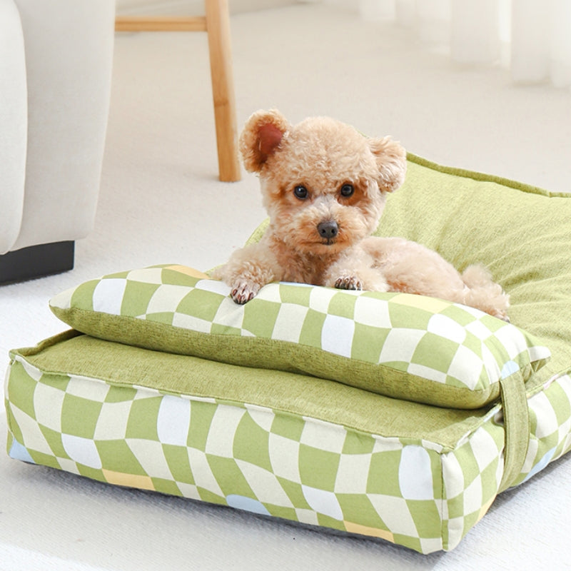 Orthopedic Quilted Pillow Dog & Cat Bed