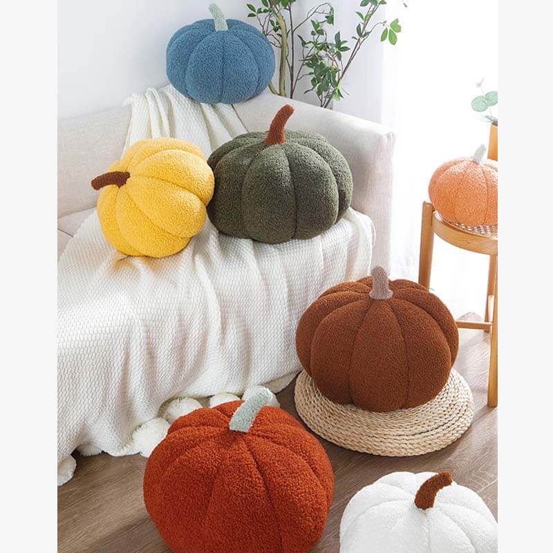 Teddy Fleece Pumpkin Pillow Sofa Pillow