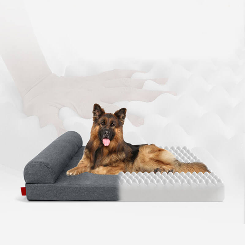 Thick Linen Fabric Removable Orthopedic Waterproof Dog Bed