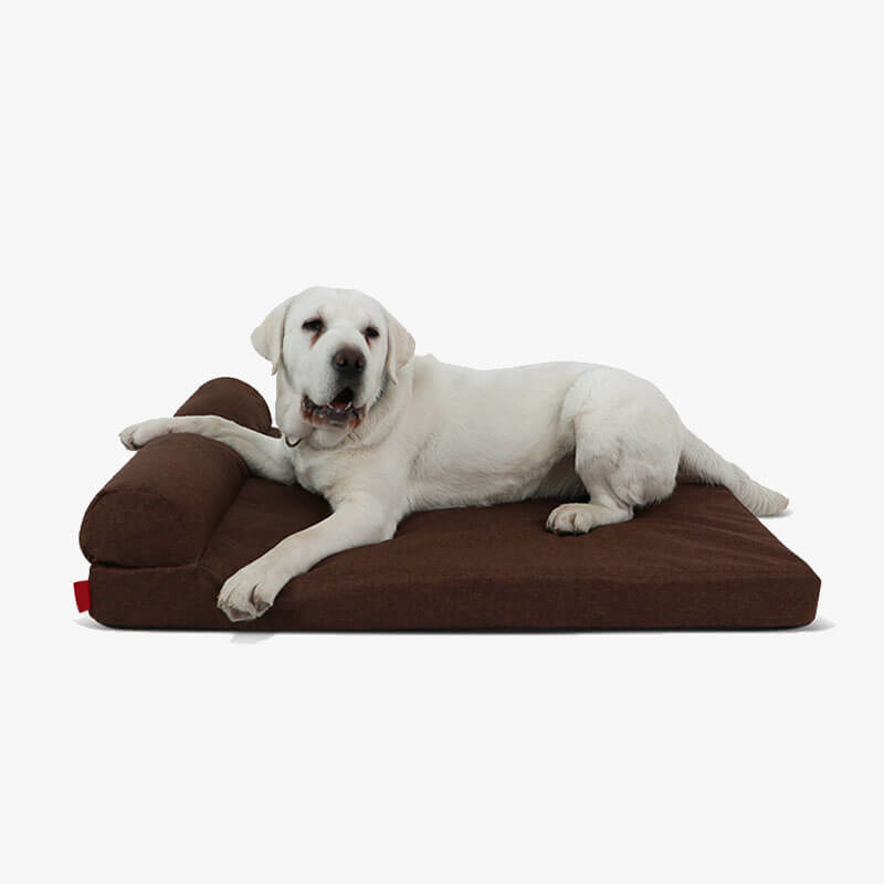 Thick Linen Fabric Removable Orthopedic Waterproof Dog Bed