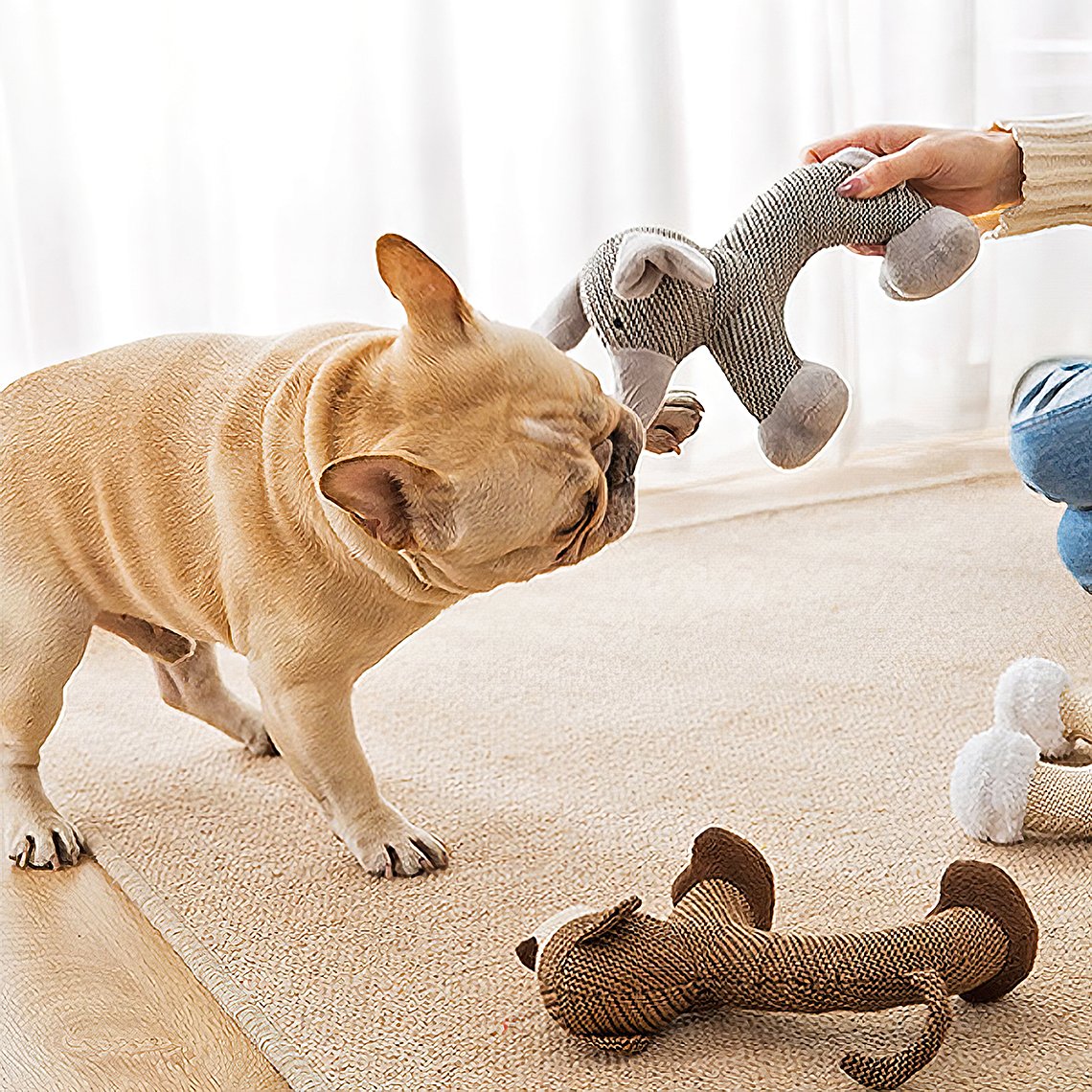 Animal Squeaky Plush Dog Toy